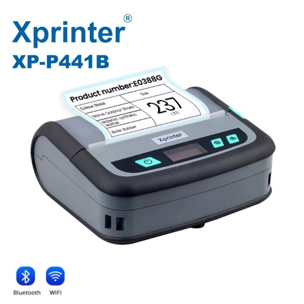 Mini imprimante thermique portable / Mini imprimante d’autocollants de codes barres de 4 – Xprinter XP-P441B