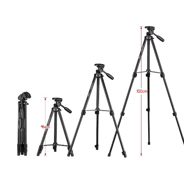 Trépied caméra en alliage d’aluminium – YUNTENG VCT-580