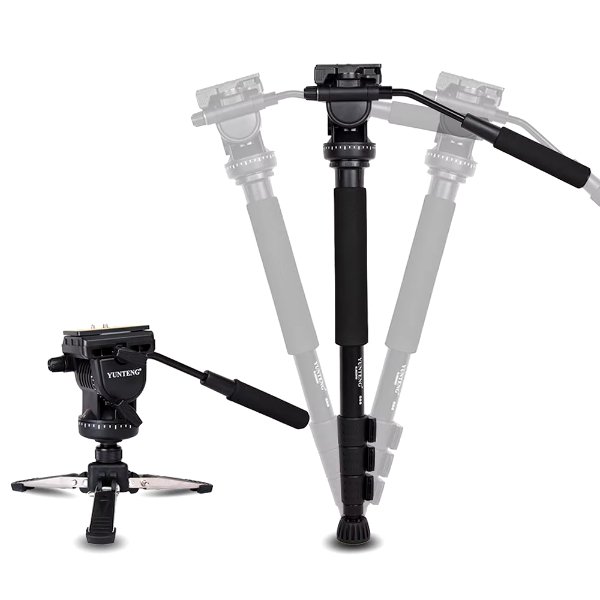 Monopode / Trépied caméra professionnel Extensible – YUNTENG VCT-588
