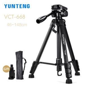 Trépied caméra et téléphone avec tête d’amortissement – YUNTENG VCT-668