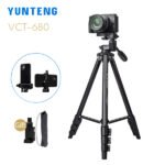 Trépied caméra et téléphone en aluminium avec tête d’amortissement – YUNTENG VCT-680
