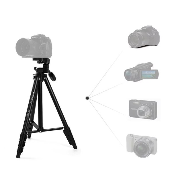 Trépied caméra et téléphone en aluminium avec tête d’amortissement – YUNTENG VCT-680