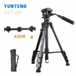 Trépied caméra professionnel en aluminium avec tête fluide et inclinable – YUNTENG VCT-691