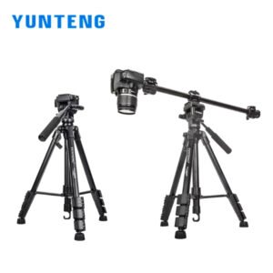Trépied caméra professionnel en aluminium avec tête fluide et inclinable – YUNTENG VCT-691