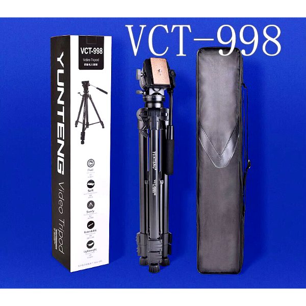 Trépied caméra professionnel en aluminium – YUNTENG VCT-998
