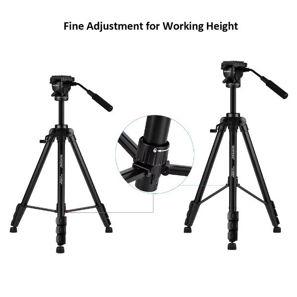 Trépied caméra professionnel en aluminium – YUNTENG VCT-999