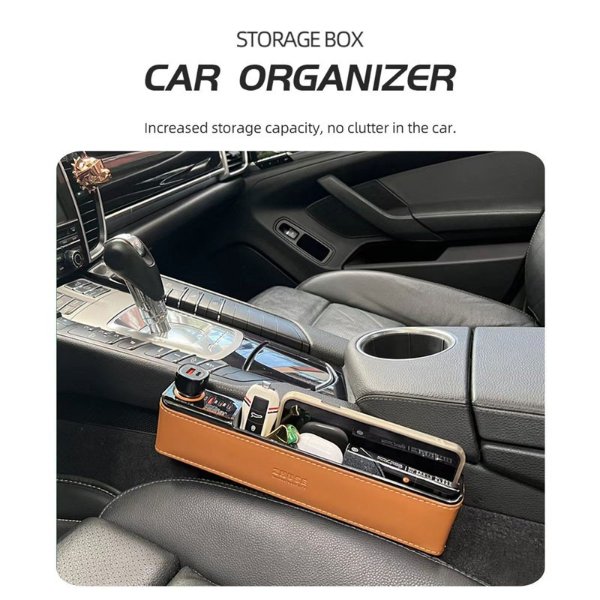 Boîte de Rangement Pour Voiture avec chargeur – ZHUSE ZS-CA-003C