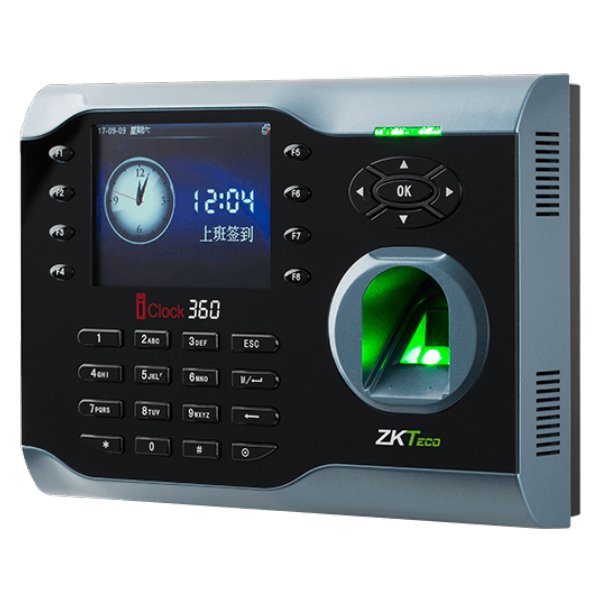 Système de pointage et de contrôle d’accès par empreinte digitale. Avec écran couleur TFT – ZKTeco iClock360