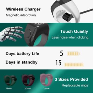 Chapelet electronique / Zikr Ring / Bague connectée amélioré – Zikr Smart Ring (F3)