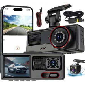 Caméra DVR de voiture HD 1080P à double canal avec Wi-Fi intégré, vue grand angle de 170 – DASHCAM A16WF