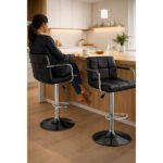 Chaise Tabouret Réglable Pivotante avec Repose-pieds – Chaise Tabouret CC-225