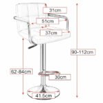 Chaise Tabouret Réglable Pivotante avec Repose-pieds – Chaise Tabouret CC-225