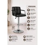 Chaise Tabouret Réglable Pivotante avec Repose-pieds – Chaise Tabouret CC-225