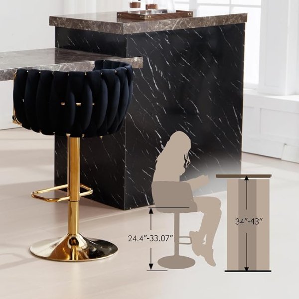 Chaise Tabouret Réglable Pivotante avec Repose-pieds – Chaise Tabouret CC-833