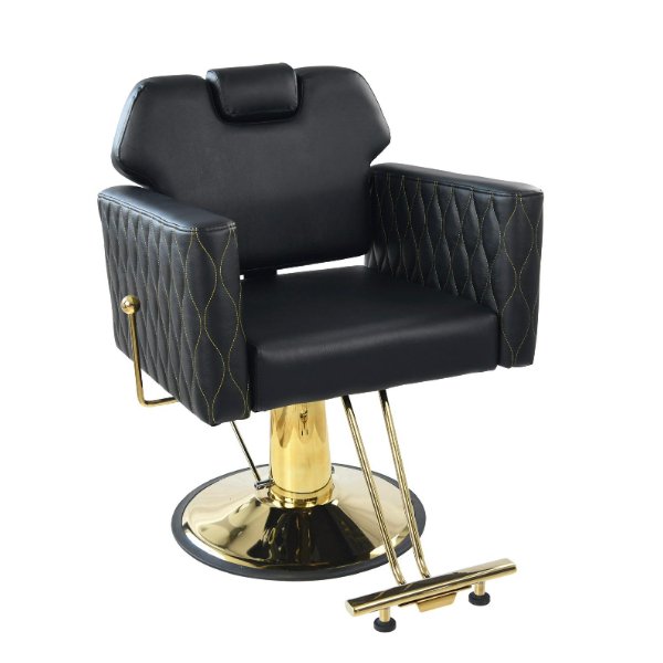 Chaise de barbier professionnelle inclinable avec pompe hydraulique et repose-pieds – Chaise Barbier HZ87211