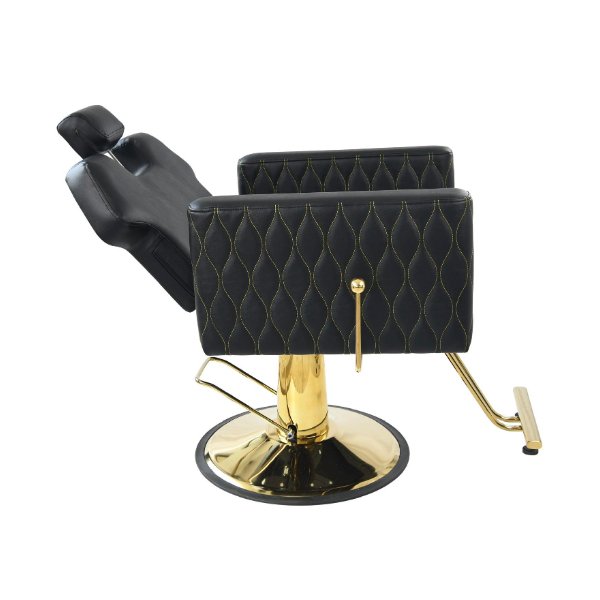 Chaise de barbier professionnelle inclinable avec pompe hydraulique et repose-pieds – Chaise Barbier HZ87211