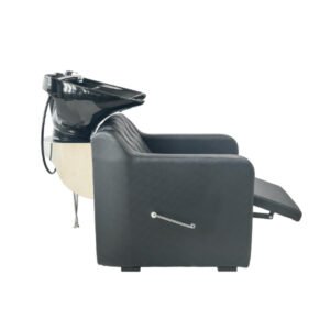 Fauteuil lave tête / Bac à shampoo professionnel inclinable avec vasque intégrée – Chaise Lave Tete HZ9081