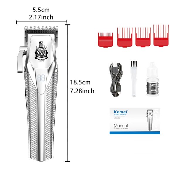 Tondeuse sans fil rechargeable – KEMEI KM-1770