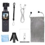Caméra de poche 4K ultra HD avec stabilisation Gimbal, suivi du visage, Wi-Fi et zoom – Camera de poche 4K m105