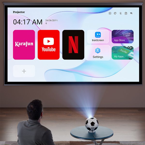 Mini Projecteur Vidéo LED Smart en forme de ballon – Videoprojecteur Portable RS-333