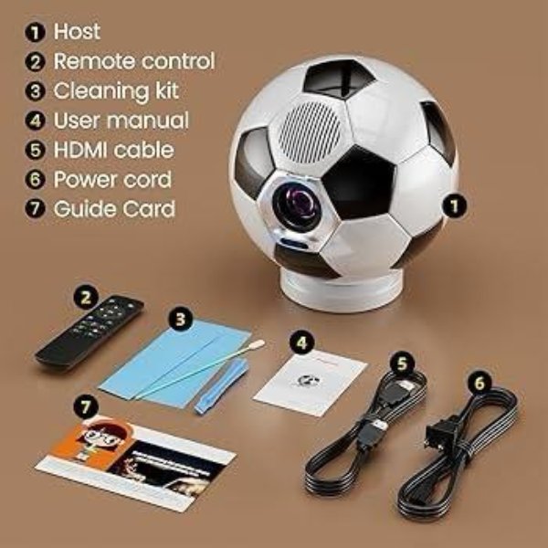 Mini Projecteur Vidéo LED Smart en forme de ballon – Videoprojecteur Portable RS-333