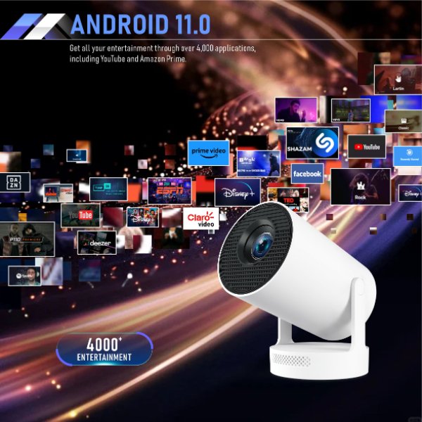 Mini Projecteur Vidéo LED Smart – Videoprojecteur Portable RS-444
