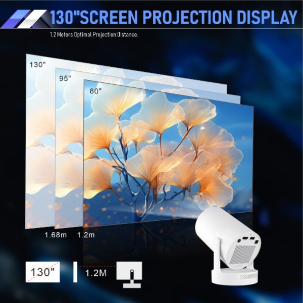 Mini Projecteur Vidéo LED Smart – Videoprojecteur Portable RS-444