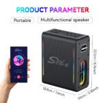 Enceinte / Mini Baffle Bluetooth Karaoké Avec Microphones – SING-E ZQS-V73