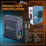 Enceinte / Mini Baffle Bluetooth Karaoké Avec Microphones – SING-E ZQS-V73