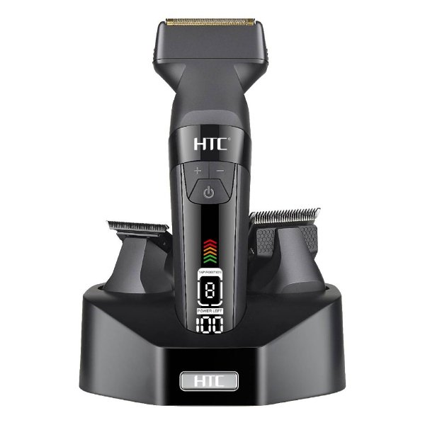 Kit de Tondeuse Sans Fil 3-en-1 Pour Homme, 7 W – HTC AT-1509