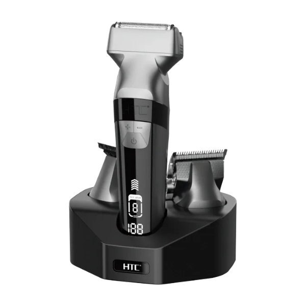 Kit de Tondeuse Sans Fil 3-en-1 Pour Homme, 7 W – HTC AT-1509