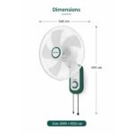 Ventilateur Murale 16 Pouces 50W Blanc/ 16 inch wall Fan – AKKO STAR AK-509399
