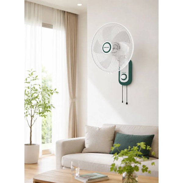 Ventilateur Murale 16 Pouces 50W Blanc/ 16 inch wall Fan – AKKO STAR AK-509399