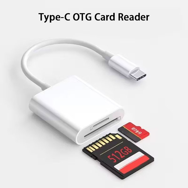 Lecteur carte Type-C vers SD & Micro SD – Camera Storage Card Reader JBC022