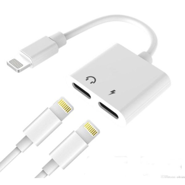 Adaptateur double Lightning pour iPhone, avec prise casque et câble de charge 2 en 1 – Dual Lightning Audio & Charge Adapter JBC027