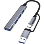 Convertisseur USB Type-C 4 in 2 Hub – 4 in 2 USB & Type-C GL-318