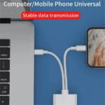 Lecteur carte mémoire Type-C + Lightning OTG 2 en 1 vers adaptateur de cartes mémoire – Type-C to USB Camera Adapter GL-308