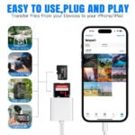 Lecteur carte mémoire Type-C + Lightning OTG 2 en 1 vers adaptateur de cartes mémoire – Type-C to USB Camera Adapter GL-308