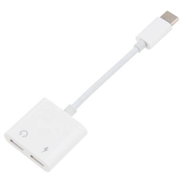 Adaptateur Type-C vers Type-C 2 en 1, charge rapide et audio – 2 in 1 Type-C Headphone Audio&Charge Adapter Digital Decoding JBC038