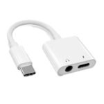 Adaptateur Type-C vers prise casque 3,5 mm 2 en 1, chargeur rapide et répartiteur audio – Type-C to 3.5mm Headphone Jack Charge Adapter Digital Decoding JBC039