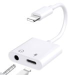 Adaptateur Lightning vers prise casque 3,5 mm 2 en 1, chargeur rapide et répartiteur – Lightning to 3.5mm Adapter JBC029