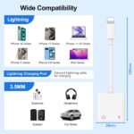 Adaptateur Lightning vers prise casque 3,5 mm 2 en 1, chargeur rapide et répartiteur – Lightning to 3.5mm Adapter JBC029