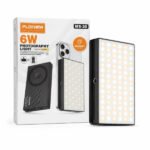 Lampe LED magnétique Rechargeable 6W Pour photo, vidéo et streaming – PLOKAMA MS-20