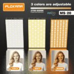Lampe LED magnétique Rechargeable 6W Pour photo, vidéo et streaming – PLOKAMA MS-20