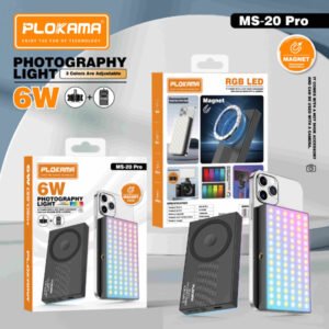 Éclairage LED magnétique avec 3 couleurs réglables – PLOKAMA MS-20 Pro
