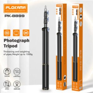 Trépied LED Caméra, Épaississement et lestage de tubes, poids jusqu'à 1000g – PLOKAMA PK-8899