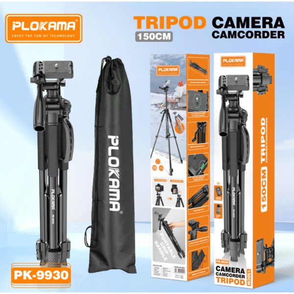 Trépied caméra et téléphone 150cm – PLOKAMA PK-9930