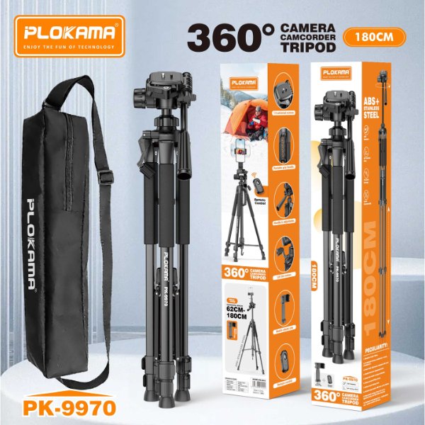 Trépied caméra et téléphone 180cm – PLOKAMA PK-9970