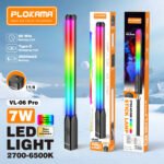 Éclairage vidéo LED rechargeable - Puissance 7 W - Batterie 2000 mAh - Autonomie jusqu’à – PLOKAMA VL-06 Pro