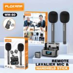 Micro sans fil 2.4GHz, 2 micro (2 émetteur + 1 récepteur) – PLOKAMA VM-80